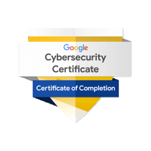 Google Cybersecurity Certificate badge